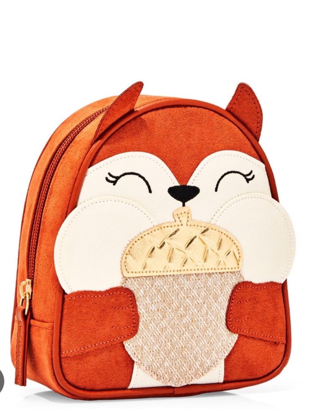 🇺🇸 Bath & Body Works Squirrel with Acorn Cosmetics Makeup Travel Bag BNWT